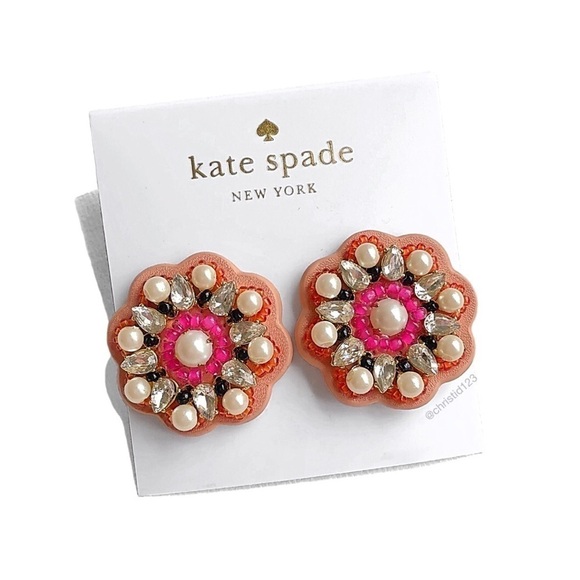 Kate Spade Desert Garden Button Earrings - Picture 1 of 8
